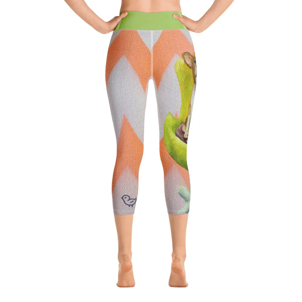Capri Leggings with Corgi