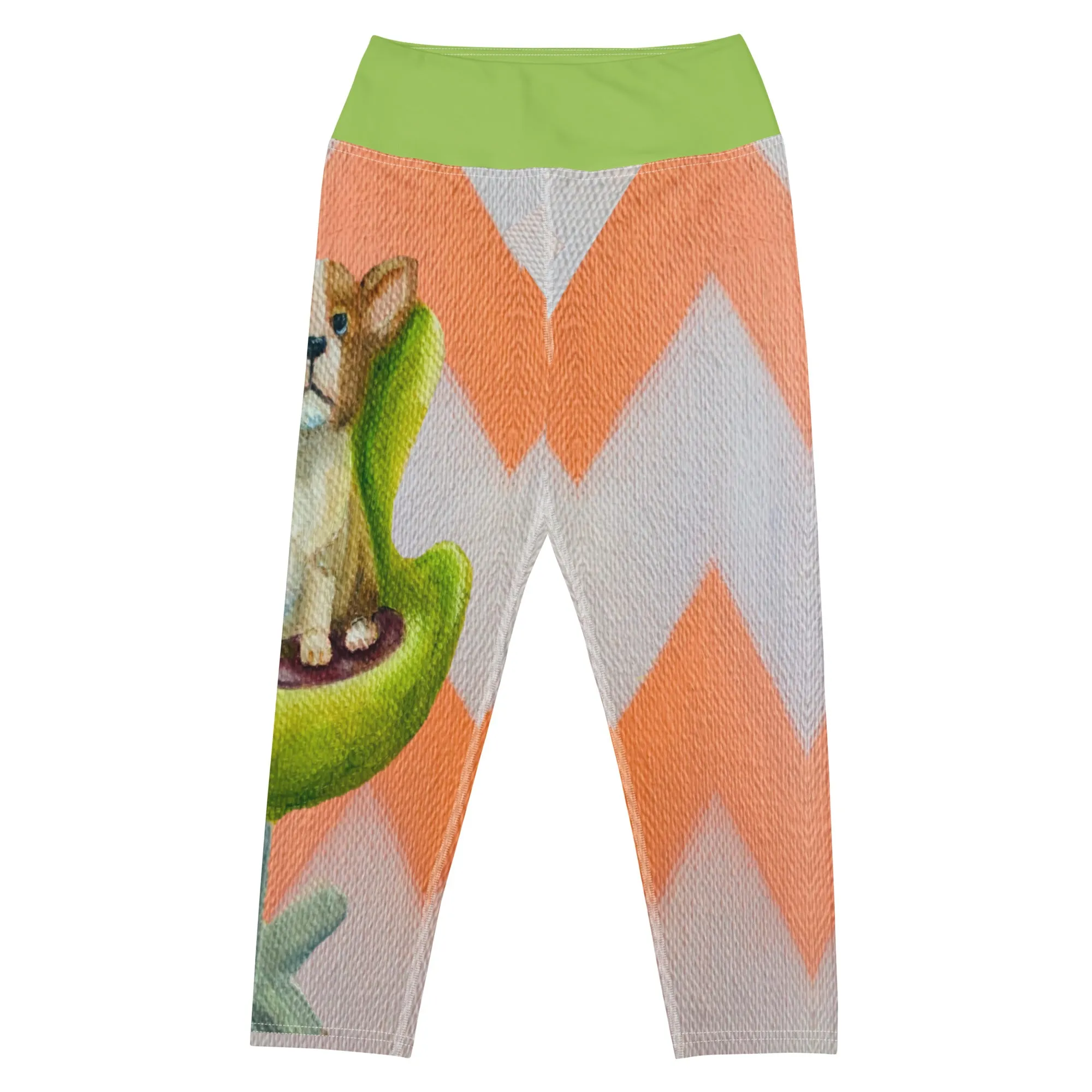 Capri Leggings with Corgi