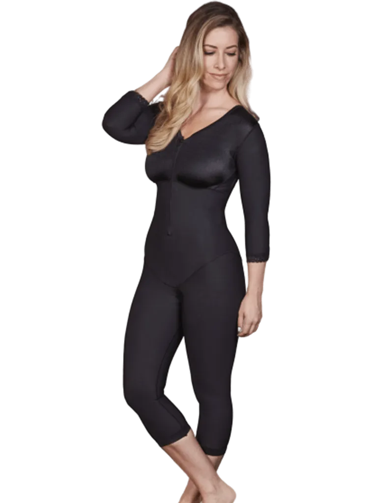 Caromed Sculptures Below the Knee Body Shaper with Sleeves