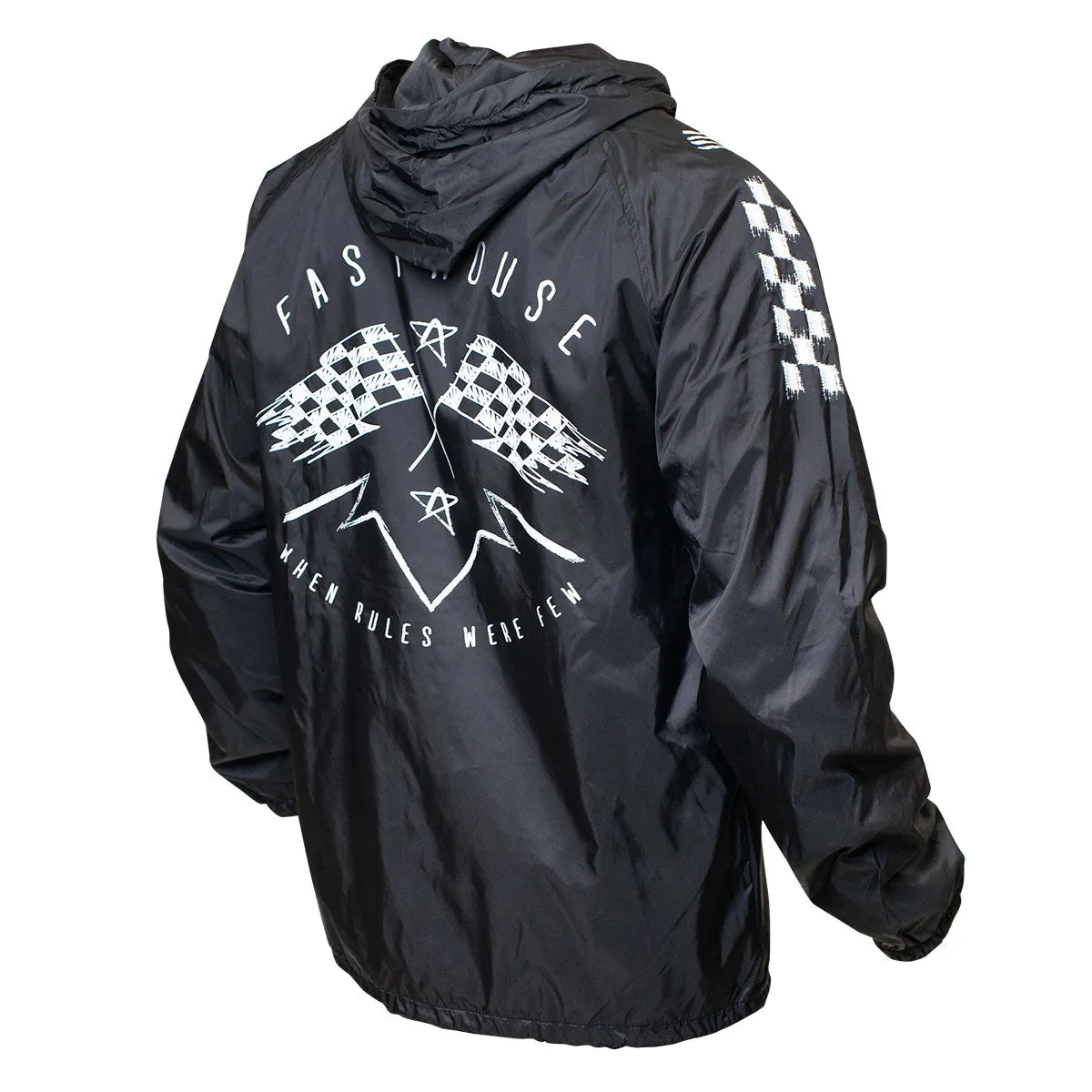 Chaos Hooded Coaches Jacket - Black