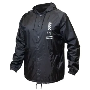 Chaos Hooded Coaches Jacket - Black