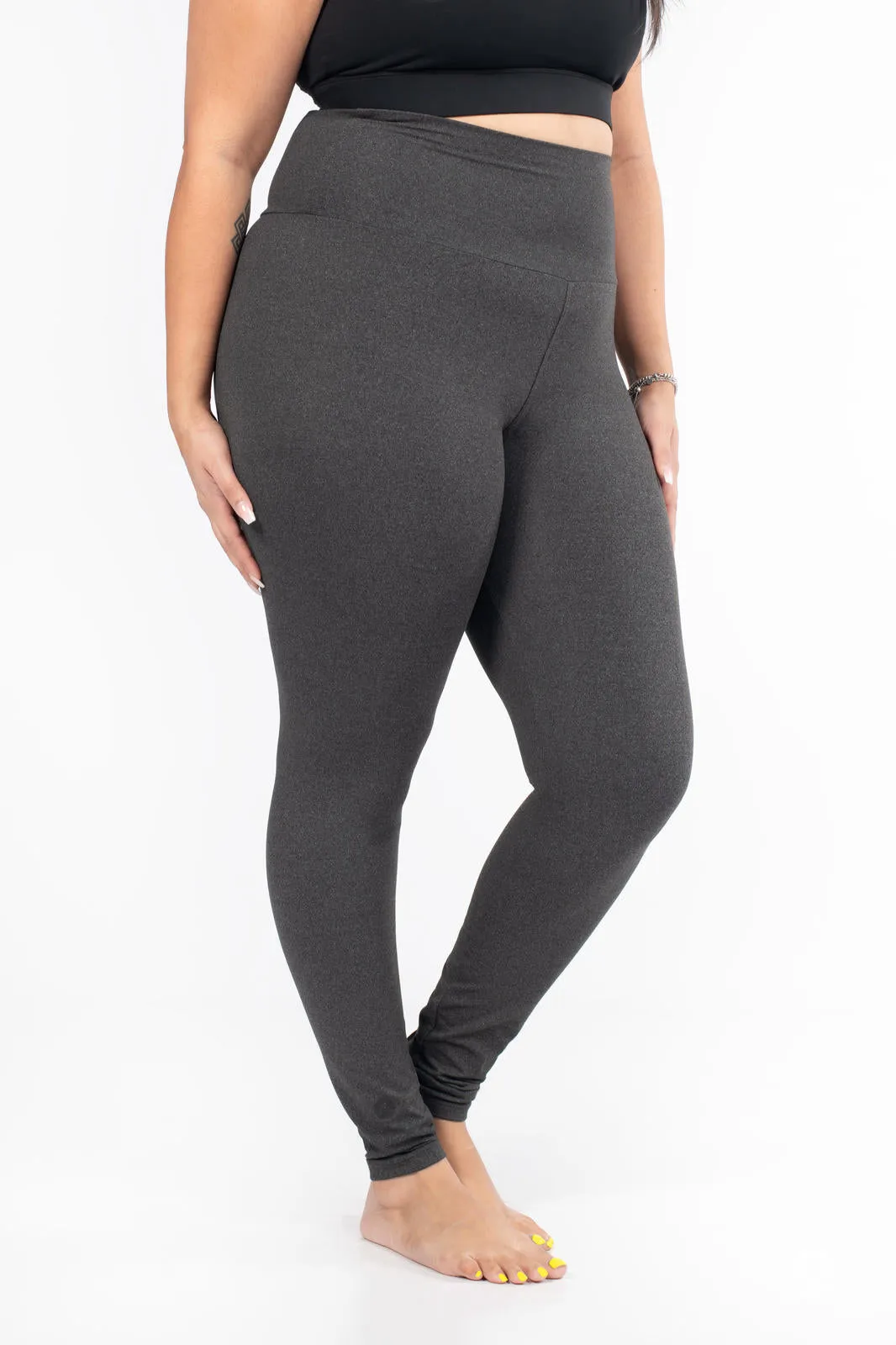 Charcoal Fade High-Waisted Leggings