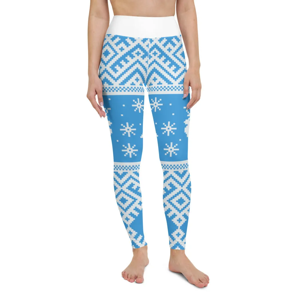 Christmas Folk Yoga Leggings