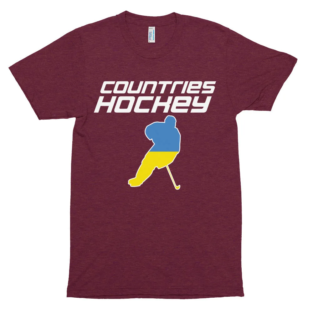 Compression Hockey T-shirt (unisex) | by Countries Hockey | Ukraine Hockey