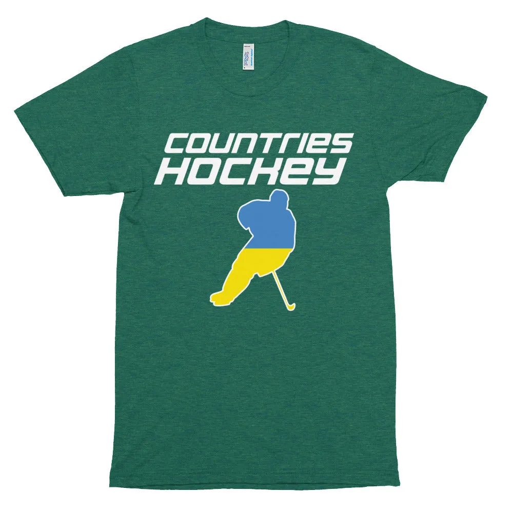 Compression Hockey T-shirt (unisex) | by Countries Hockey | Ukraine Hockey