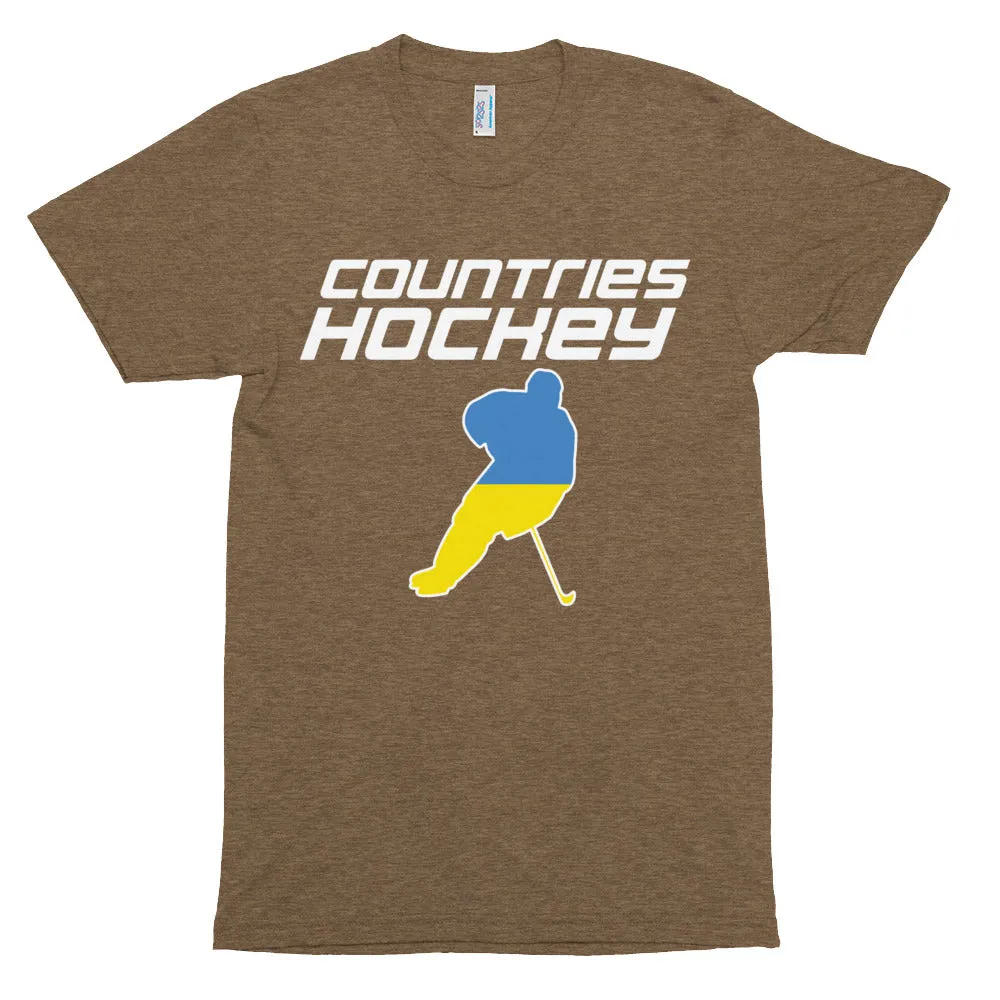 Compression Hockey T-shirt (unisex) | by Countries Hockey | Ukraine Hockey