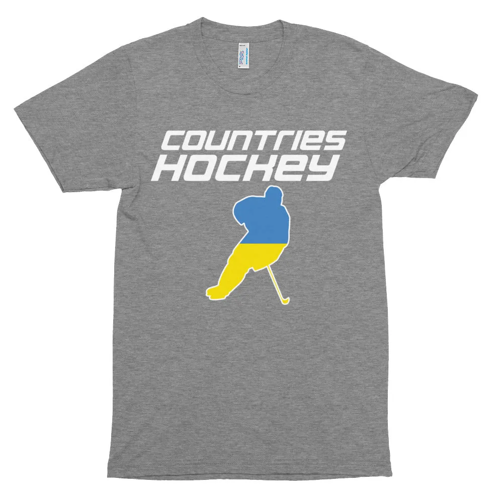 Compression Hockey T-shirt (unisex) | by Countries Hockey | Ukraine Hockey