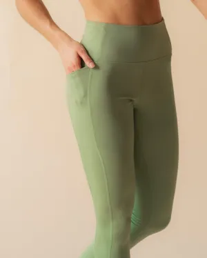 Compressive High-Rise Pocket Legging, Mantis