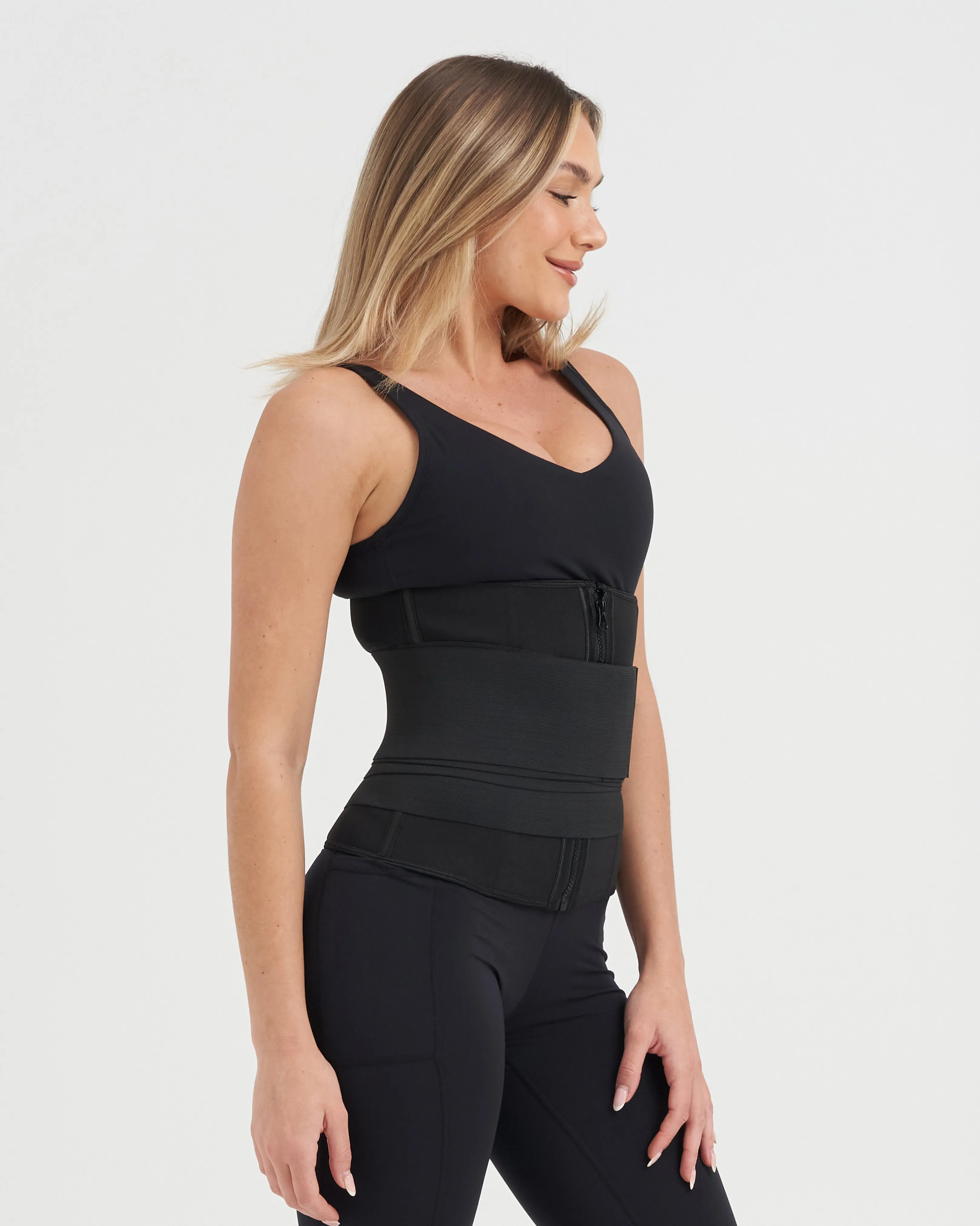 Core Trainer Neoprene Aggressive Compression Wrap Trainer Black
