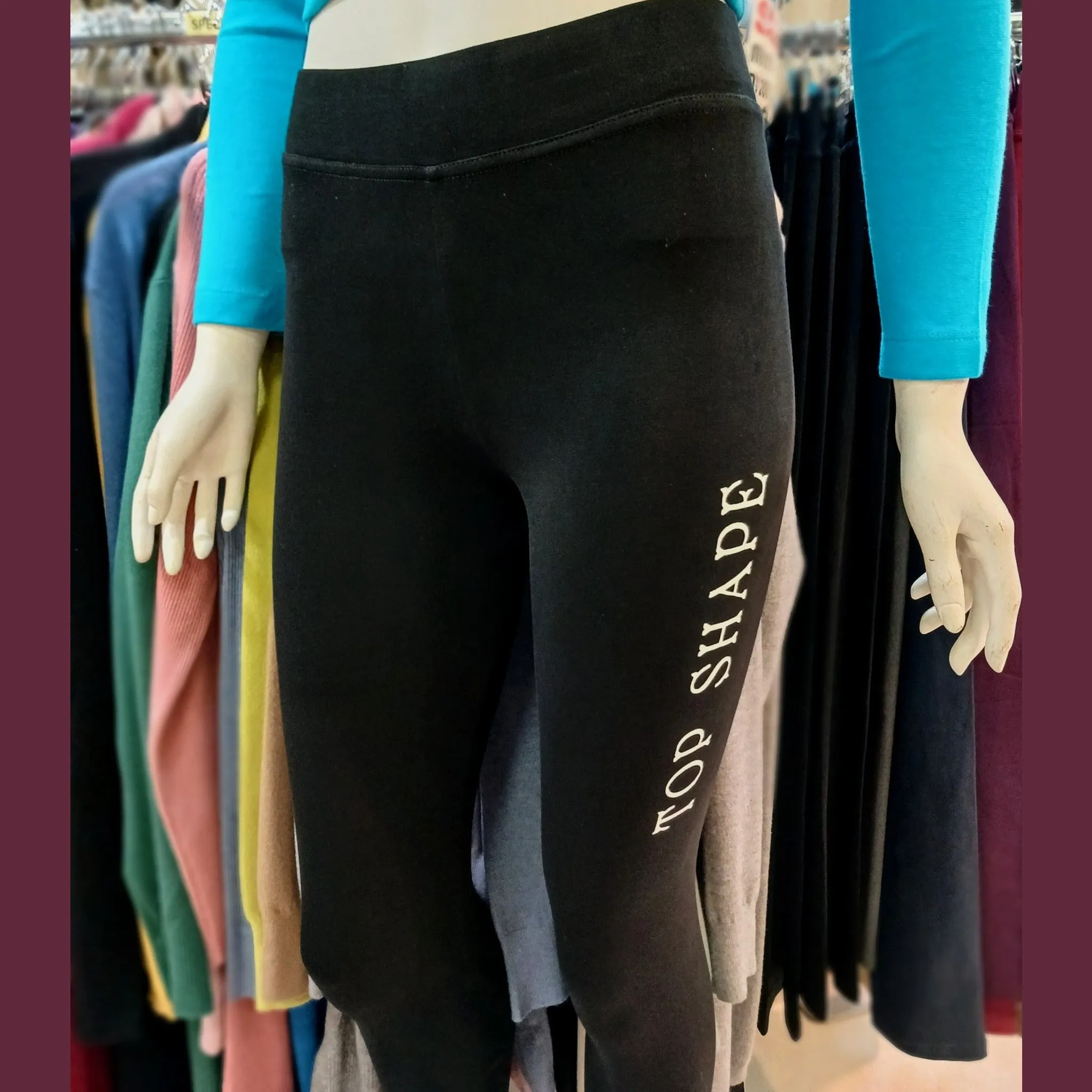 Cotton Leggings Top Shape-Logo