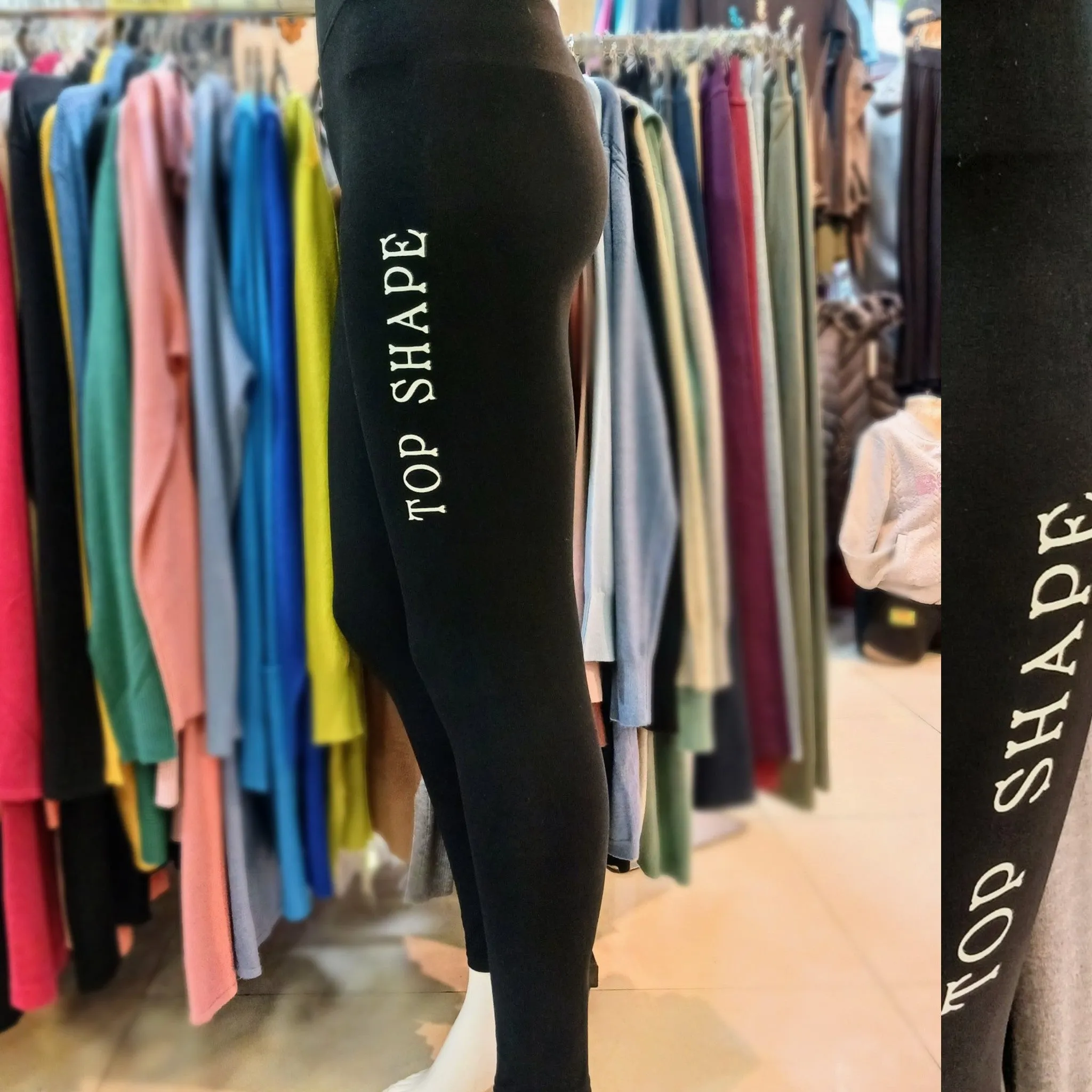 Cotton Leggings Top Shape-Logo