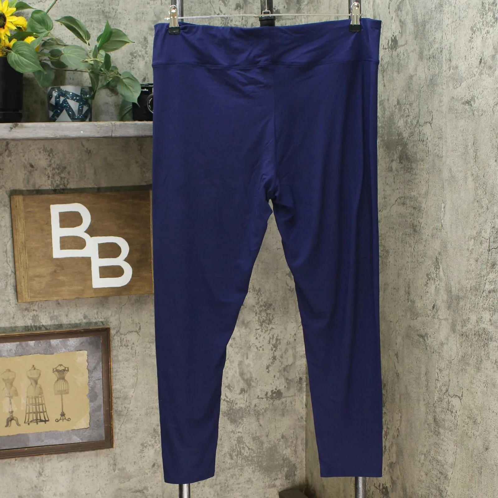 Cuddl Duds Women's Flexwear Leggings Patriot Blue XL