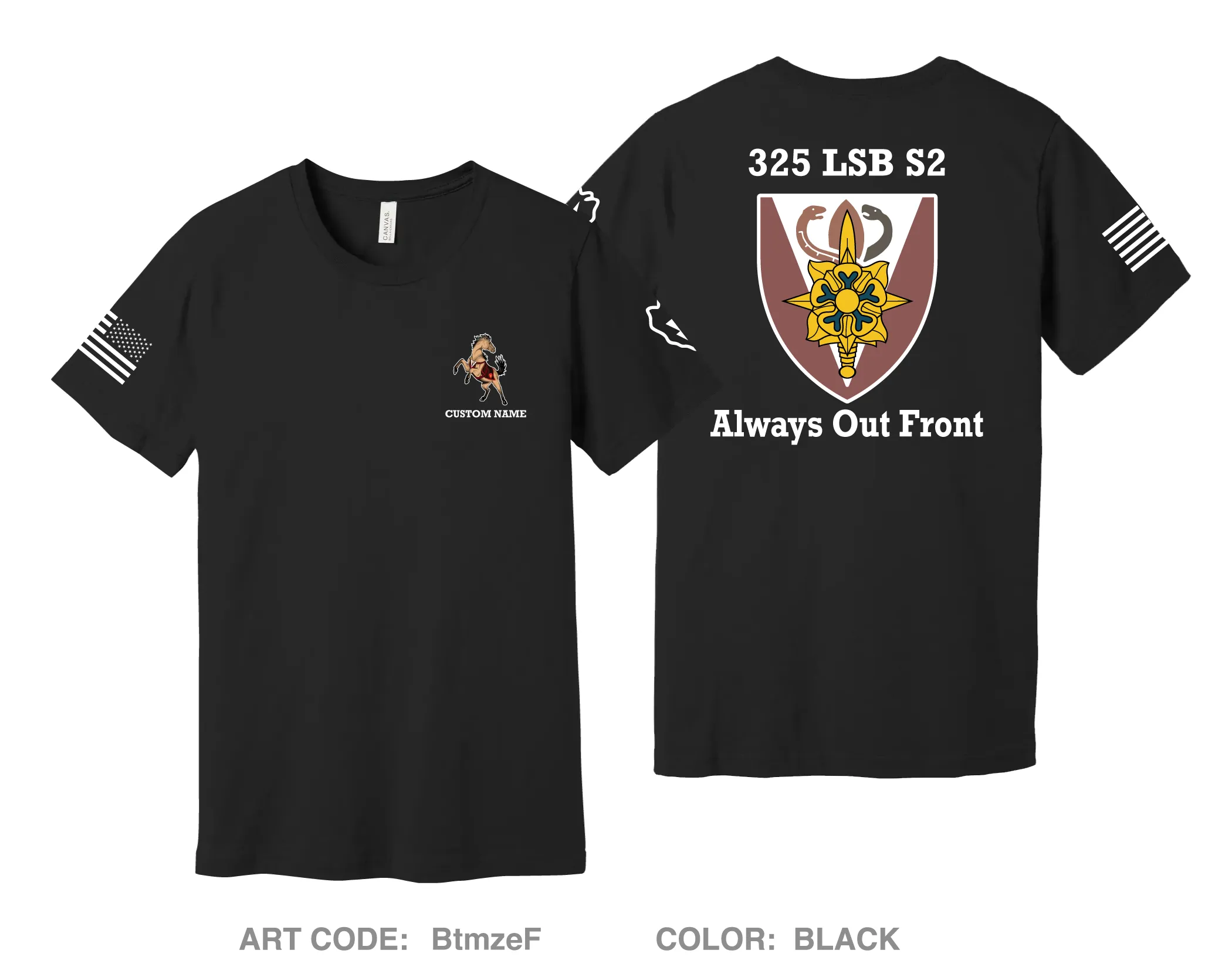 CUSTOM S2, 325 LSB, 3/25 ID Comfort Unisex Cotton SS Tee - BtmzeF