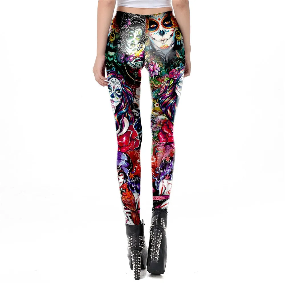 Dead Girl High Waisted Yoga Leggings