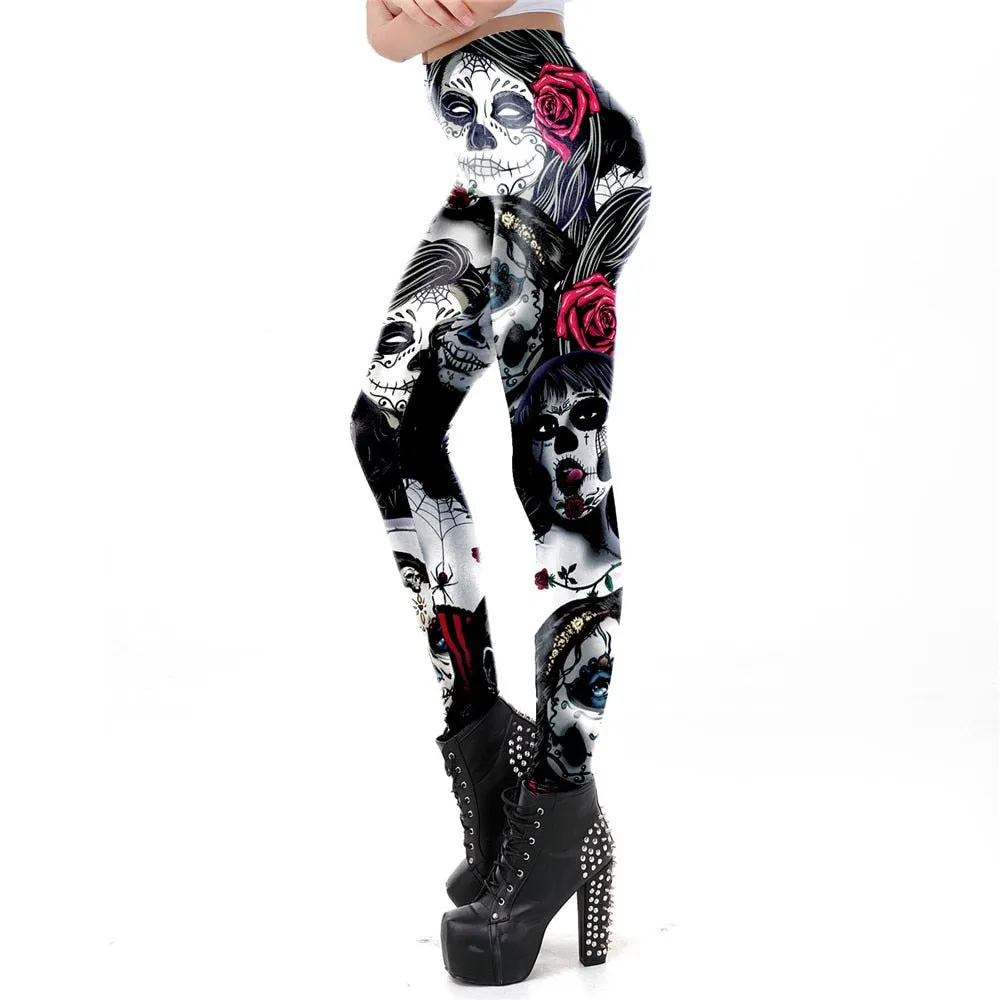 Dead Girl High Waisted Yoga Leggings