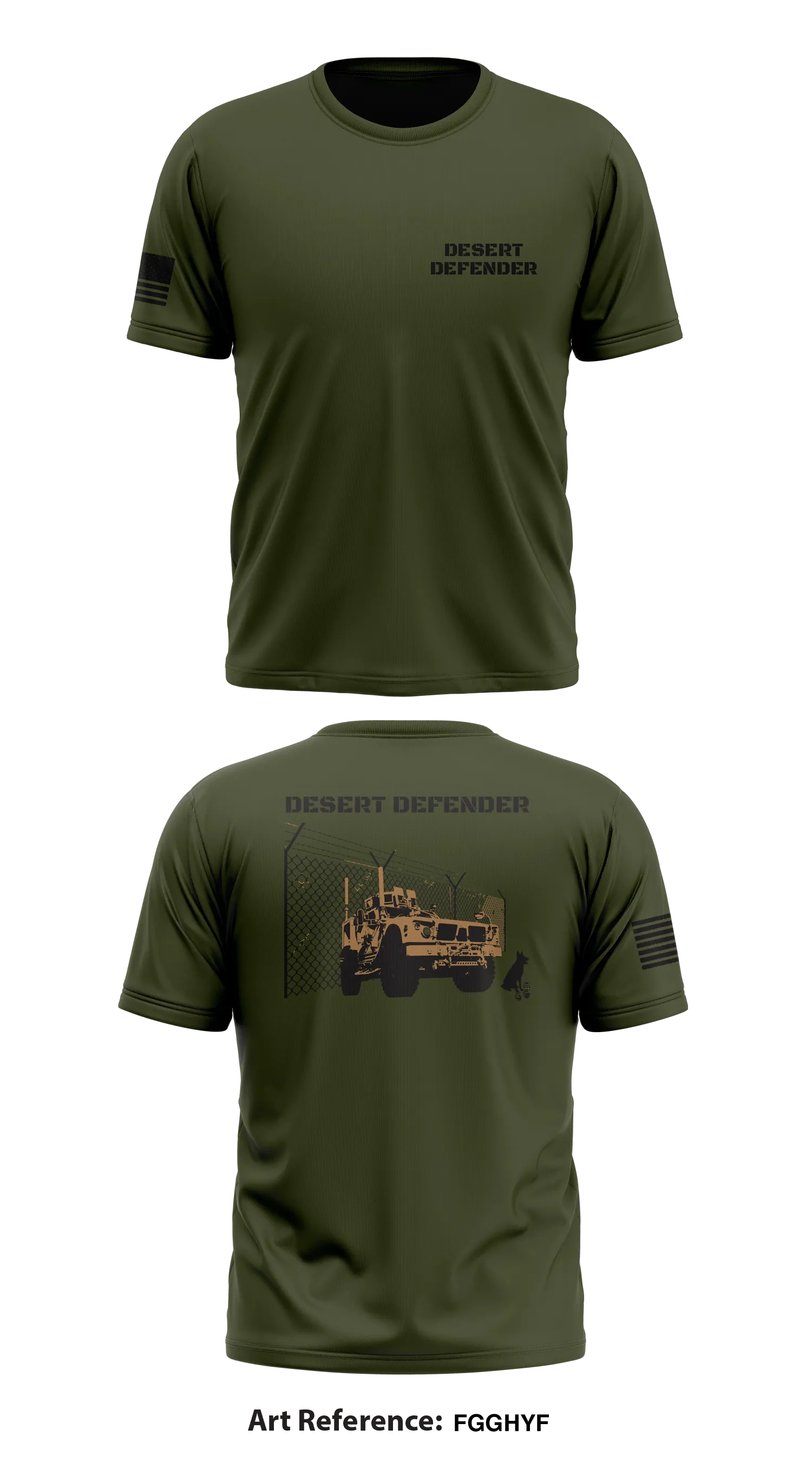 Desert Defender Store 1 Core Men's SS Performance Tee - FgghyF