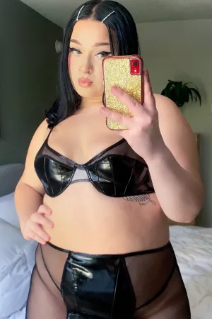 Drippin Vinyl Bra