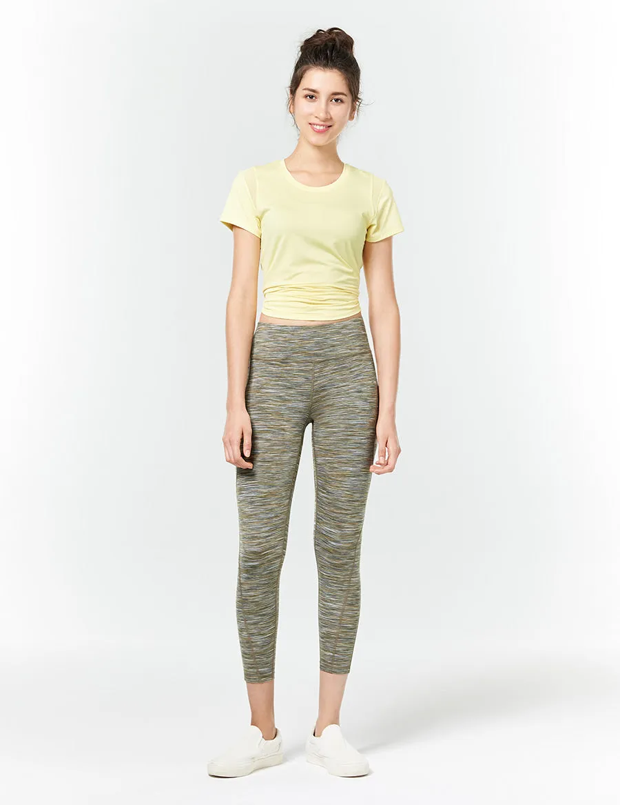 easyoga LA-VEDA Heptagon Short Sleeve - Y07 Cream yellow