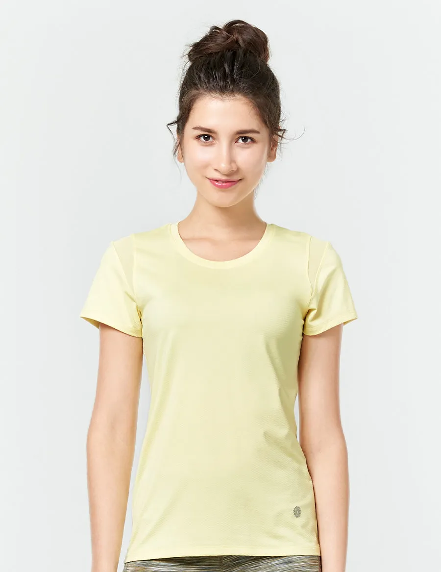 easyoga LA-VEDA Heptagon Short Sleeve - Y07 Cream yellow