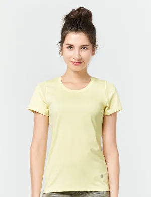 easyoga LA-VEDA Heptagon Short Sleeve - Y07 Cream yellow