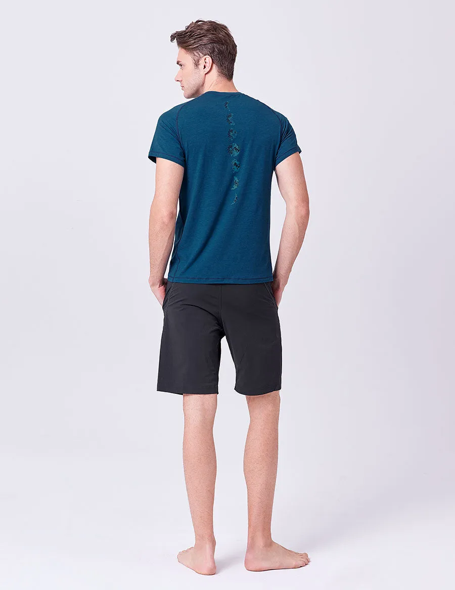 easyoga LA-VEDA Multipro Men's Lunisolar Tee - M5 M-Blue