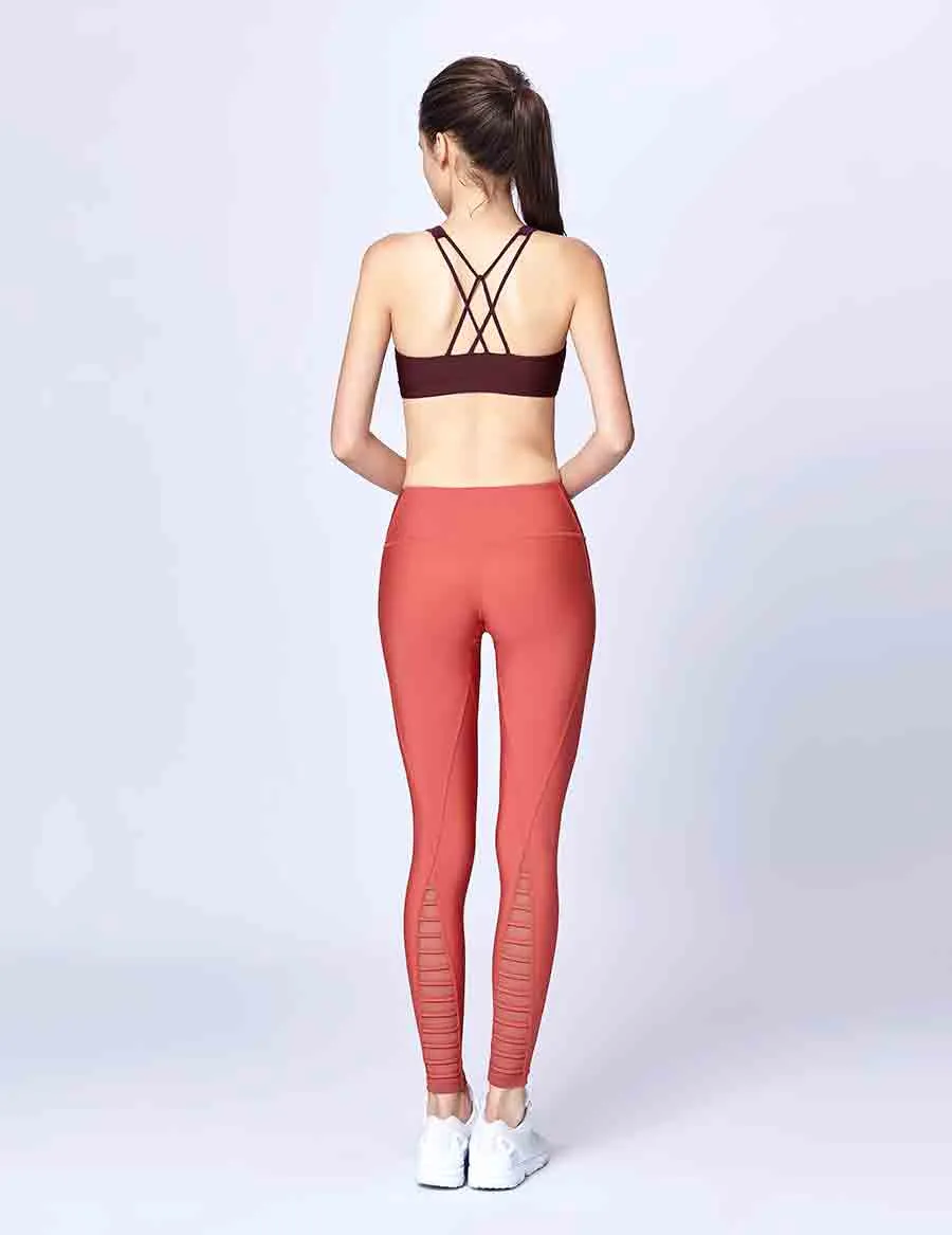 easyoga Lespiro Apt Bra - R24 Dark Red