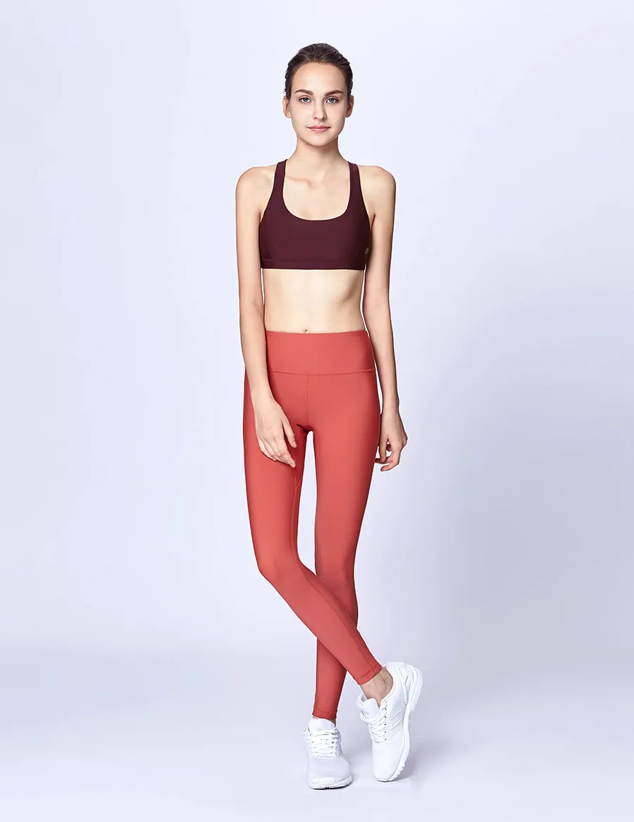 easyoga Lespiro Apt Bra - R24 Dark Red