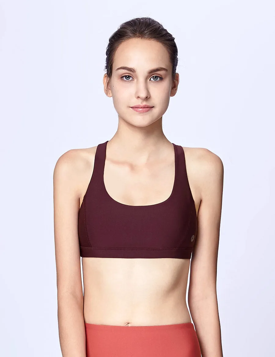 easyoga Lespiro Apt Bra - R24 Dark Red