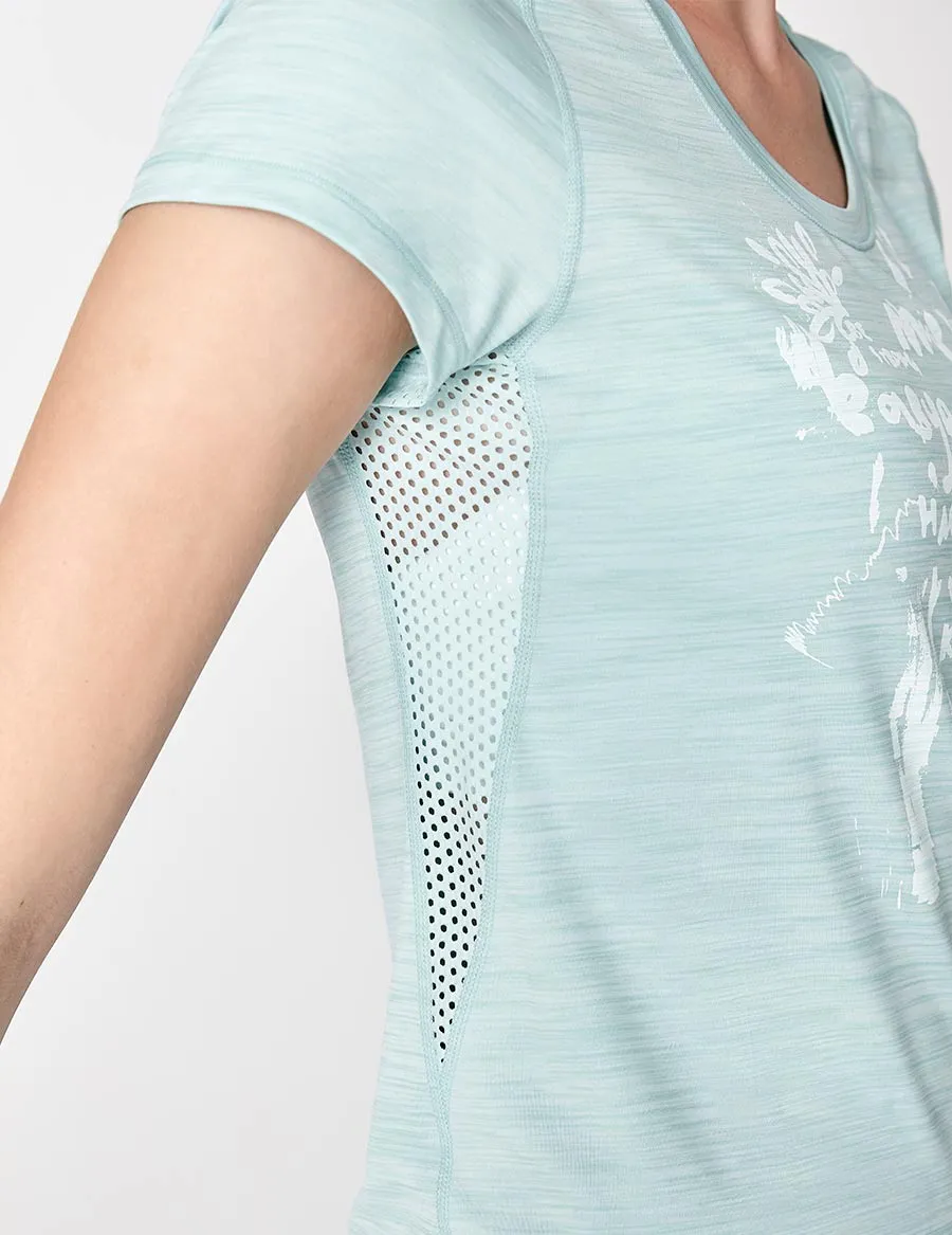 easyoga LESPIRO Go Sport Tee - M17 M-White Blue