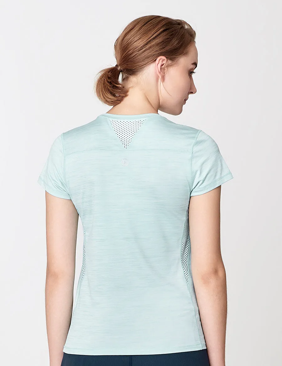 easyoga LESPIRO Go Sport Tee - M17 M-White Blue