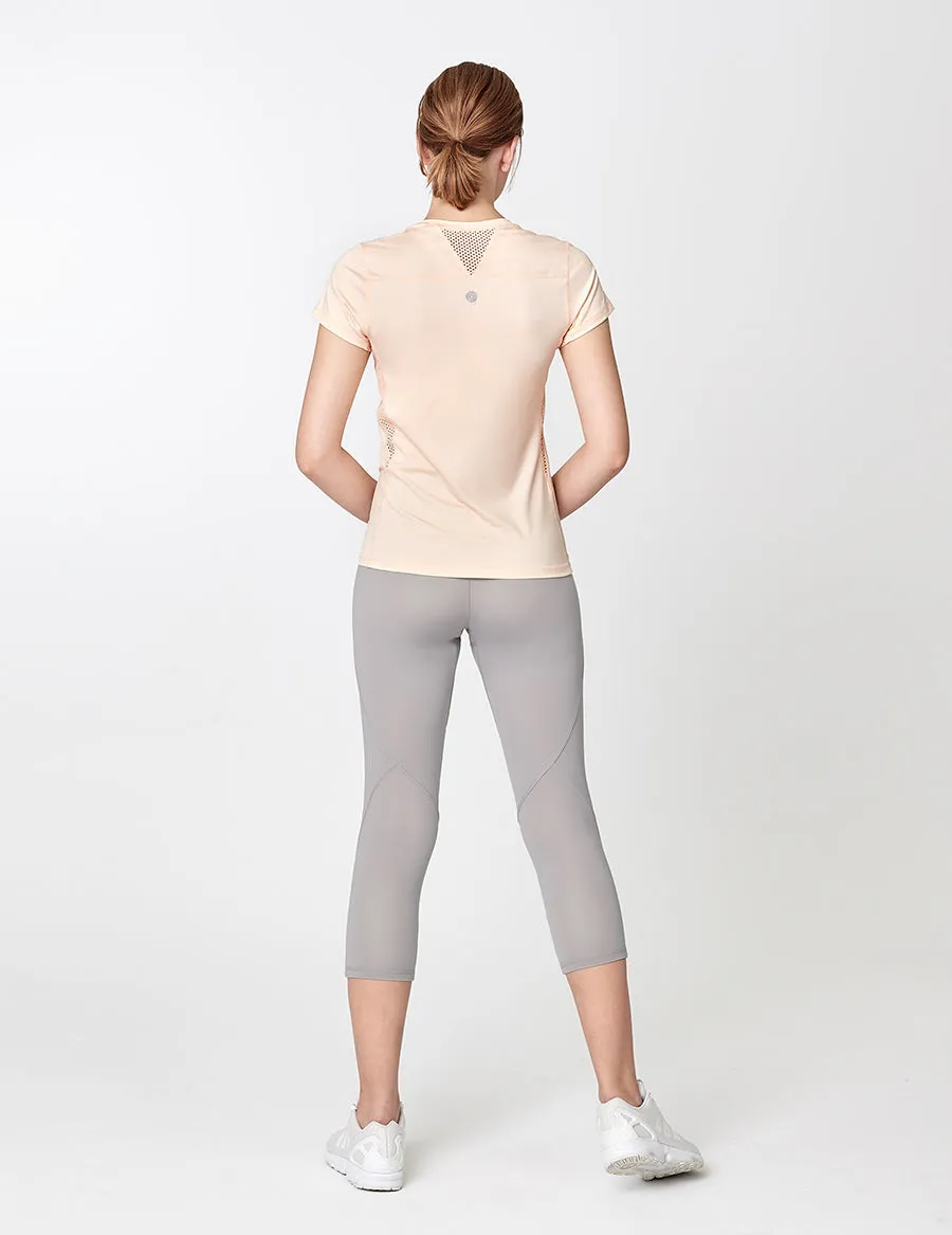 easyoga LESPIRO Go Sport Tee - M34 M-White Peach