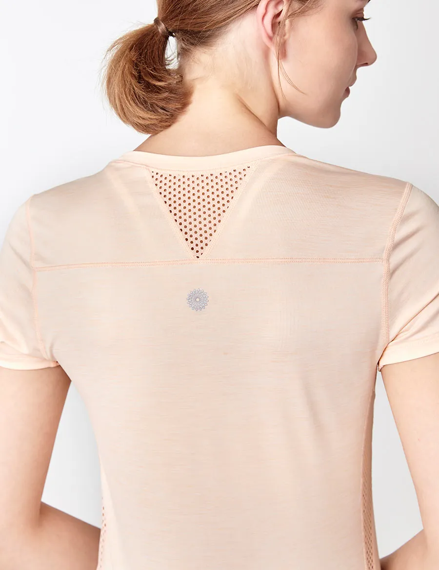 easyoga LESPIRO Go Sport Tee - M34 M-White Peach