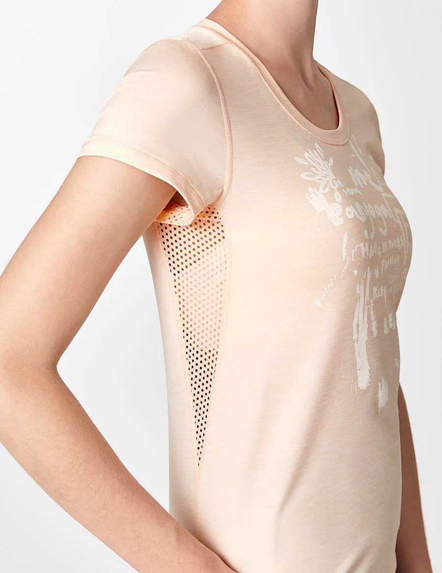 easyoga LESPIRO Go Sport Tee - M34 M-White Peach