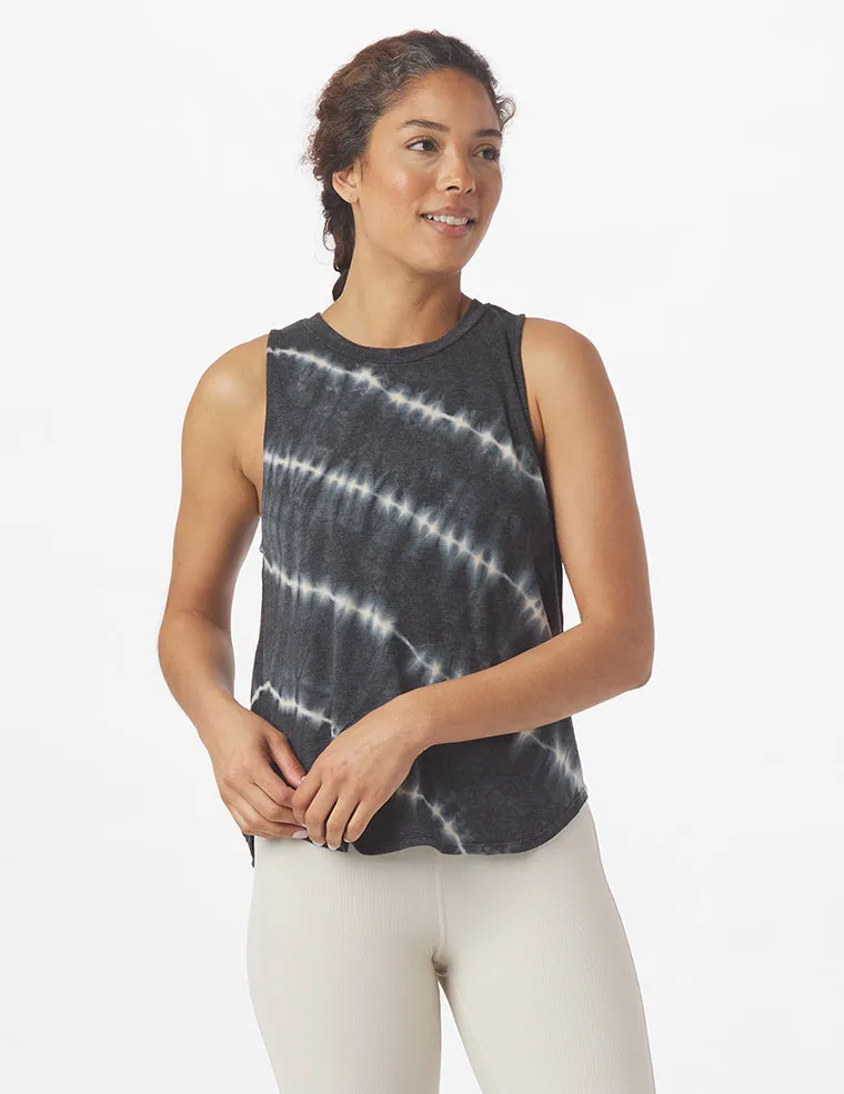 Electric Tank: Linear Tie-Dye