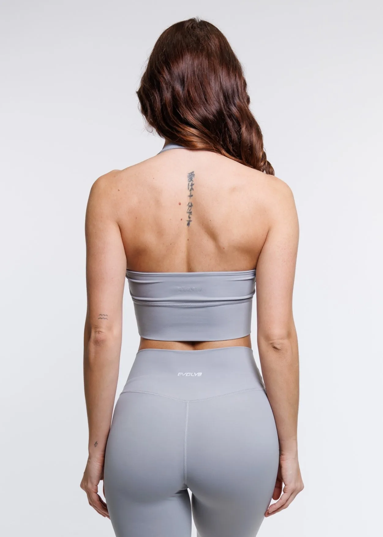 Elevate Halter Bra - Grey
