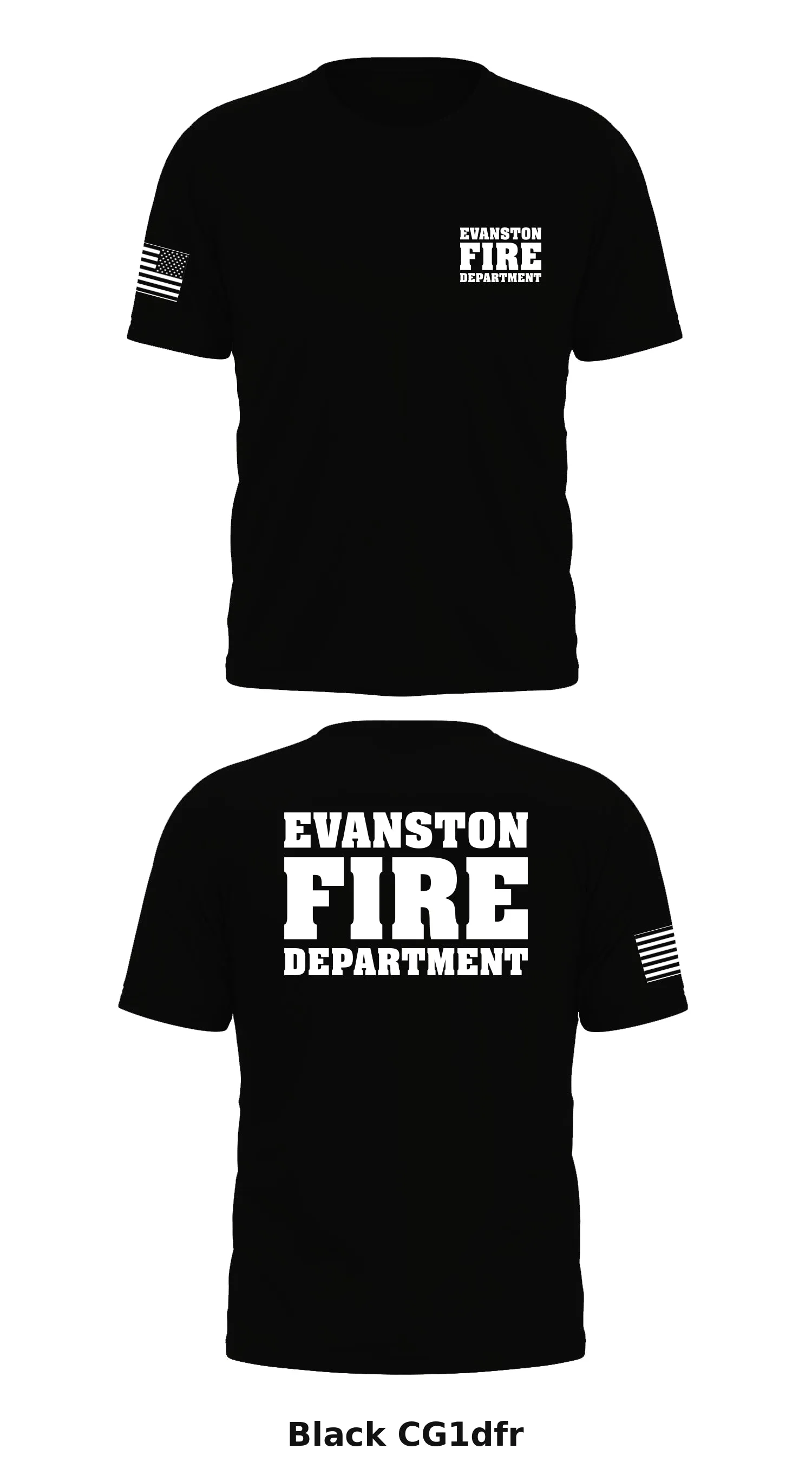 Evanston Fire Dept.  Store 1 Core Men's SS Performance Tee - CG1dfr