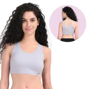 EzeFit Bra | U Back | Seamless | Fabric Shoulder | T shirt Bra/Sports Bra | Removable Pads | Non Wired