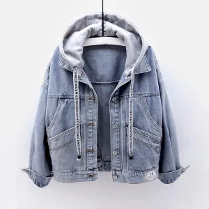 Fallyn – Comfy Hooded Denim Jacket for Women