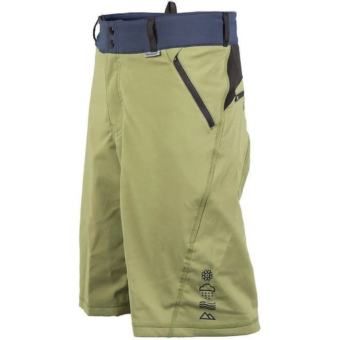 Fasthouse Crossline MTB Mens Baggy Cycling Shorts - Olive