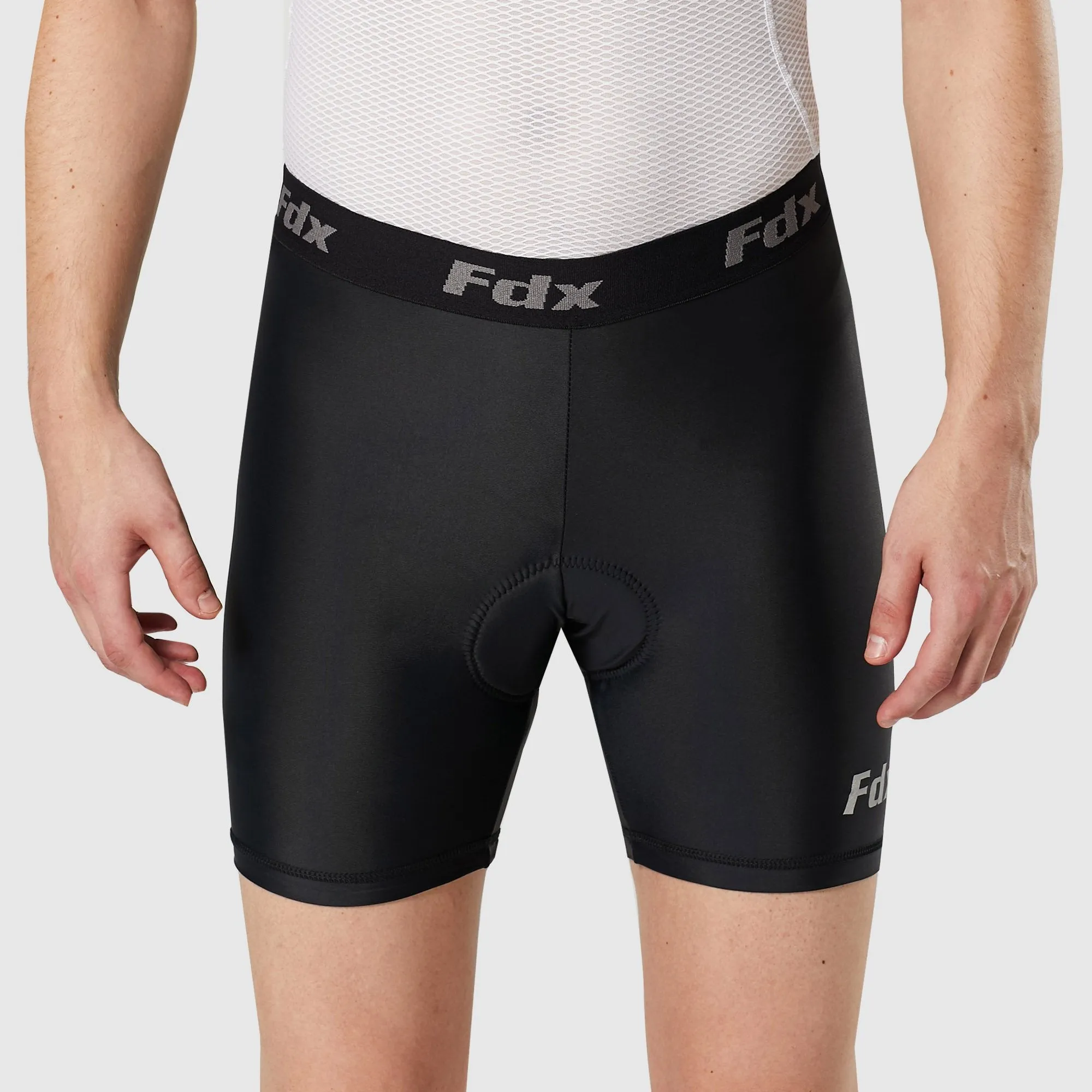 Fdx Black Men's & Boy's Padded Cycling Undershorts / Mtb Liner