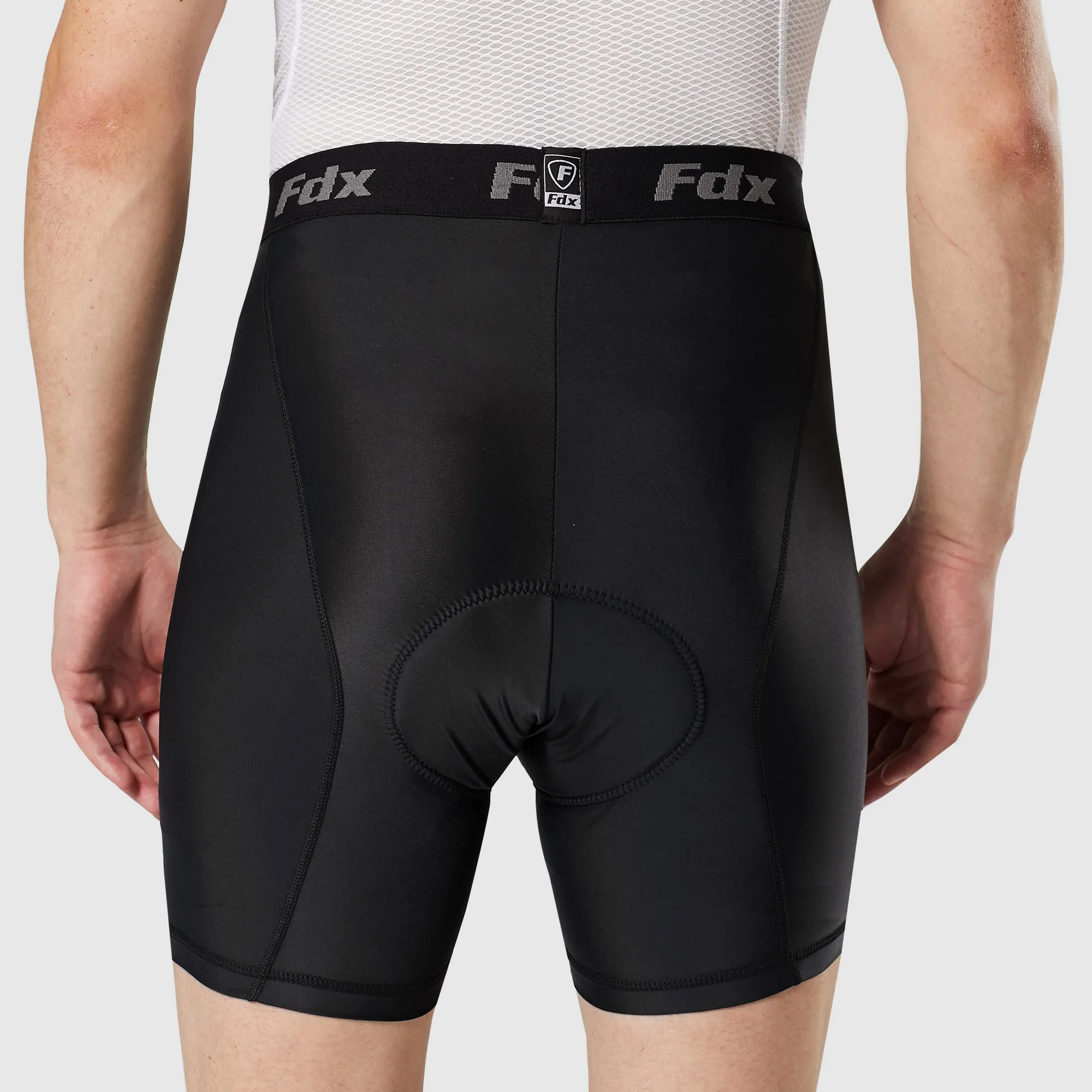 Fdx Black Men's & Boy's Padded Cycling Undershorts / Mtb Liner
