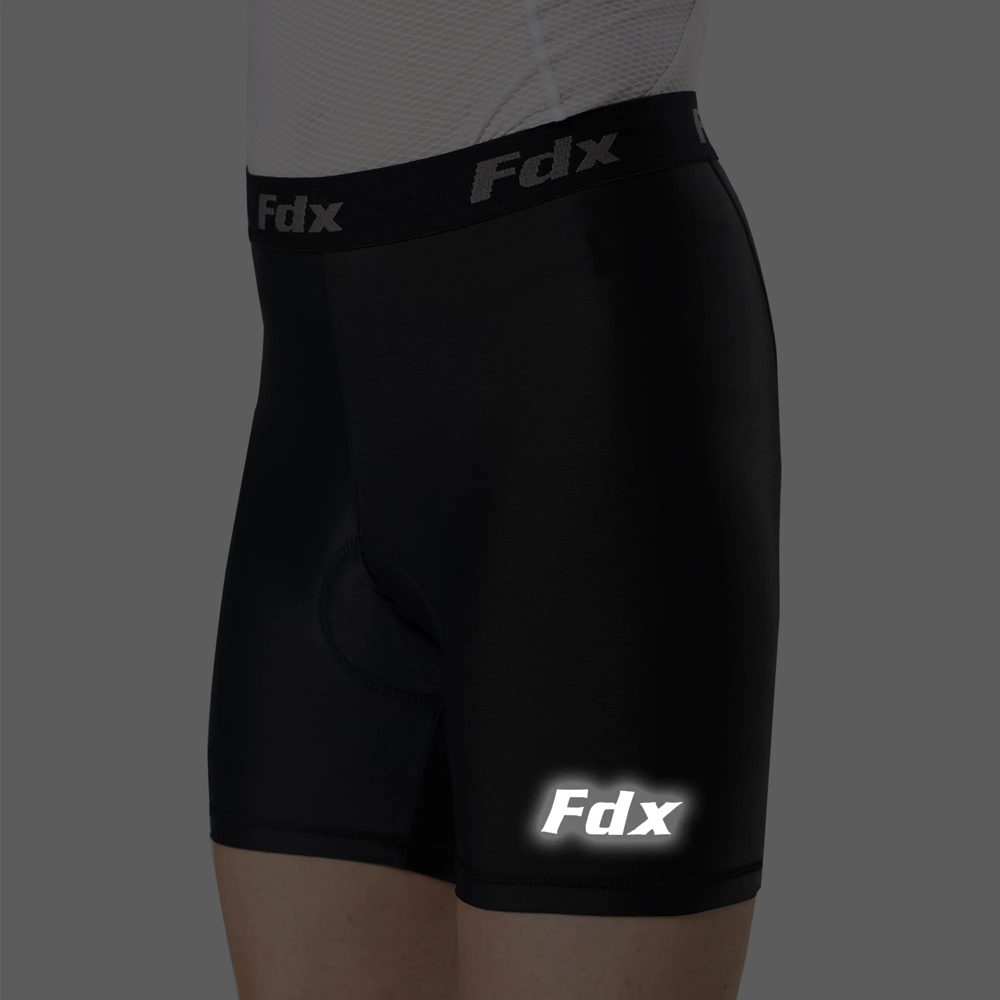 Fdx Black Men's & Boy's Padded Cycling Undershorts / Mtb Liner
