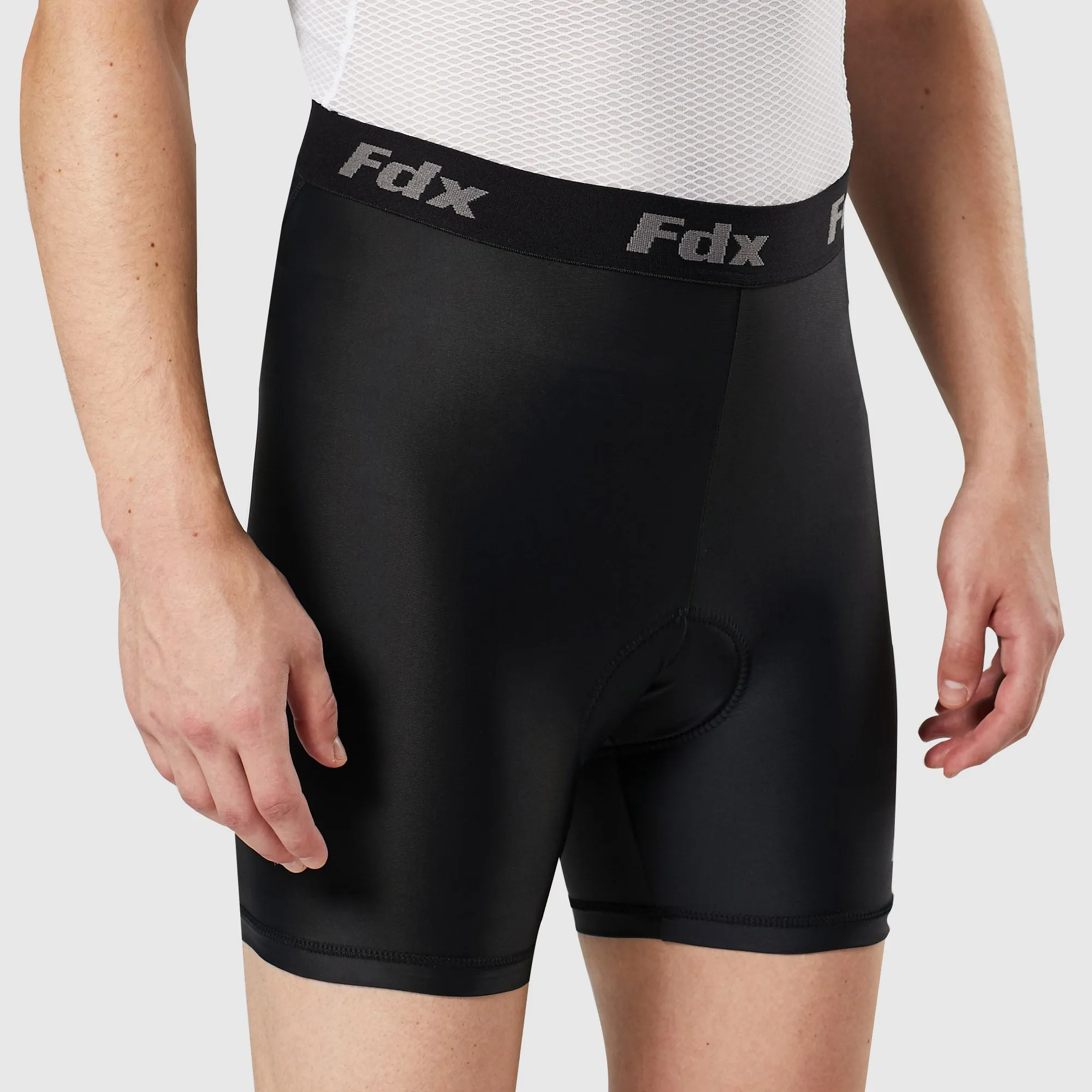 Fdx Black Men's & Boy's Padded Cycling Undershorts / Mtb Liner