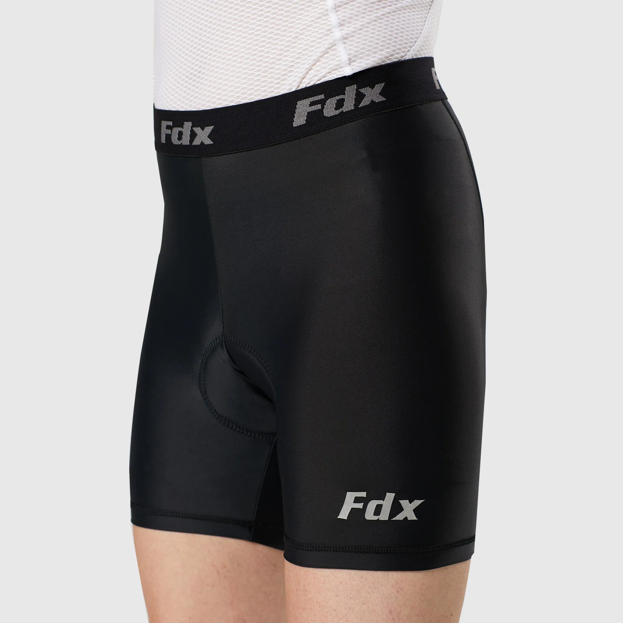 Fdx Black Men's & Boy's Padded Cycling Undershorts / Mtb Liner