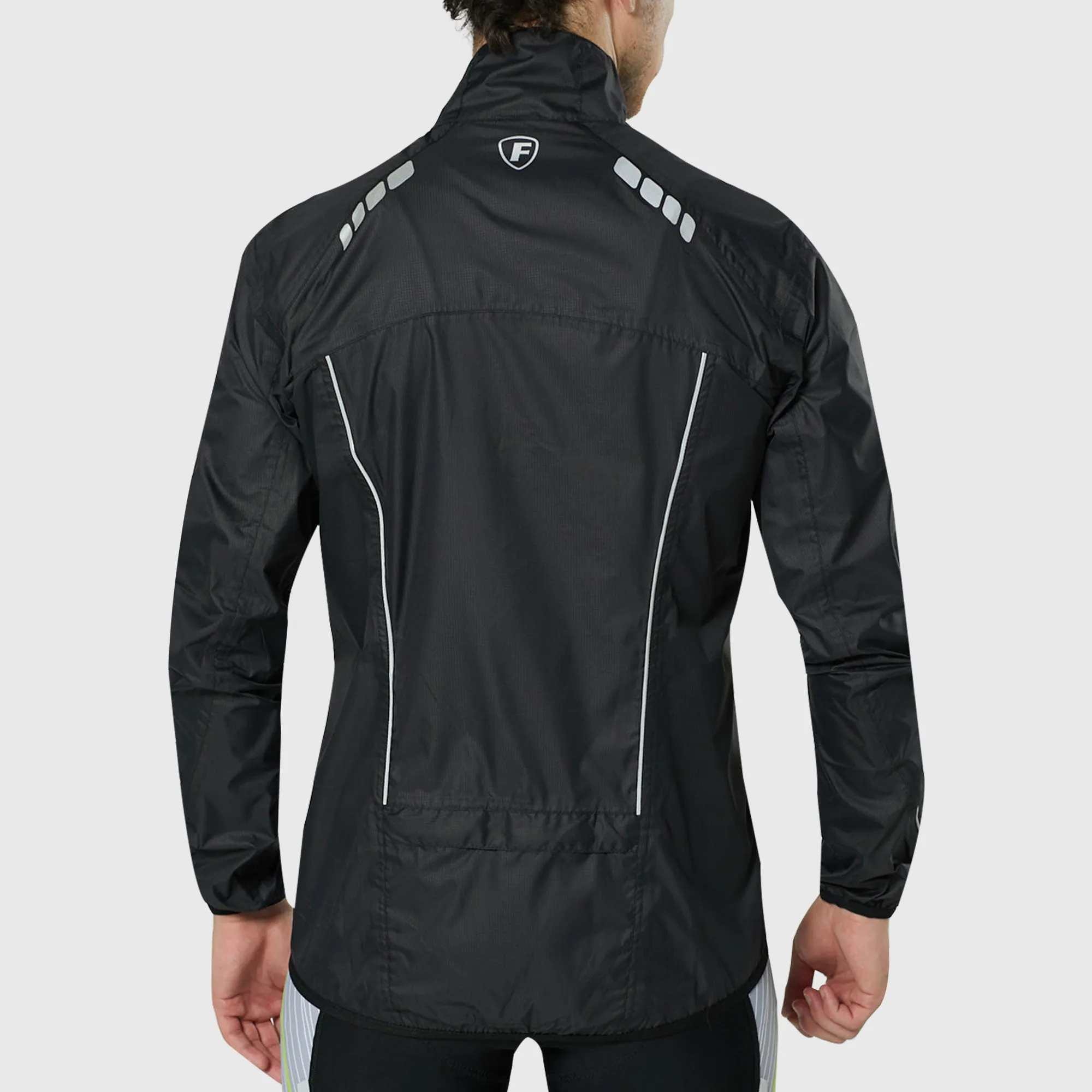 Fdx J20 Black Windproof & Waterproof Men's & Boy's Cycling Jacket