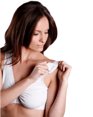 Final Sale Clearance Caromed Semi-Shaped Cotton Bra with Velcro® Straps