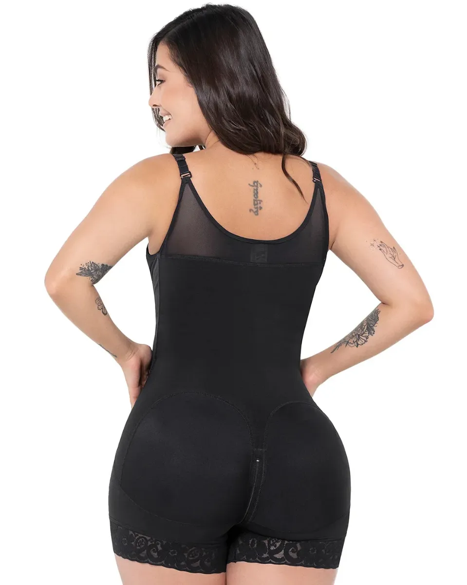 Final Sale Clearance MariaE Fajas Stage 2 Post Surgery High Compression Garment Mid Thigh & Open Bust