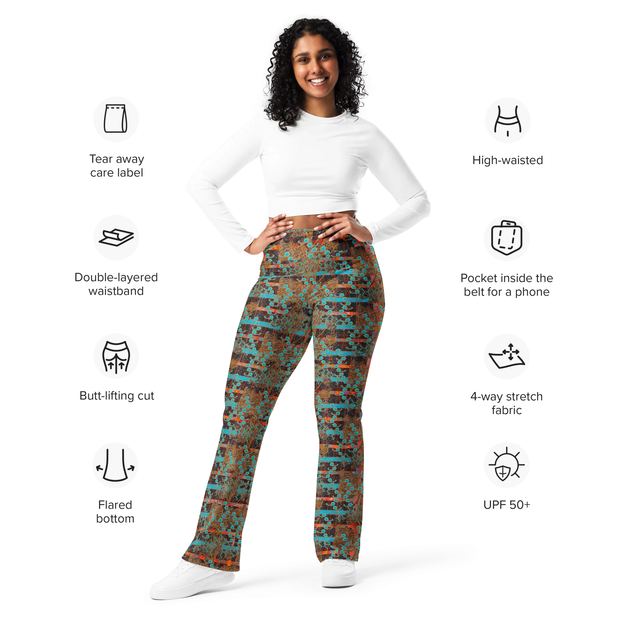 Flare Leggings (Her/Muliebris)(Tree Link WindSong Flower) RJSTH@Fabric#12 RJSTHW2024 RJS