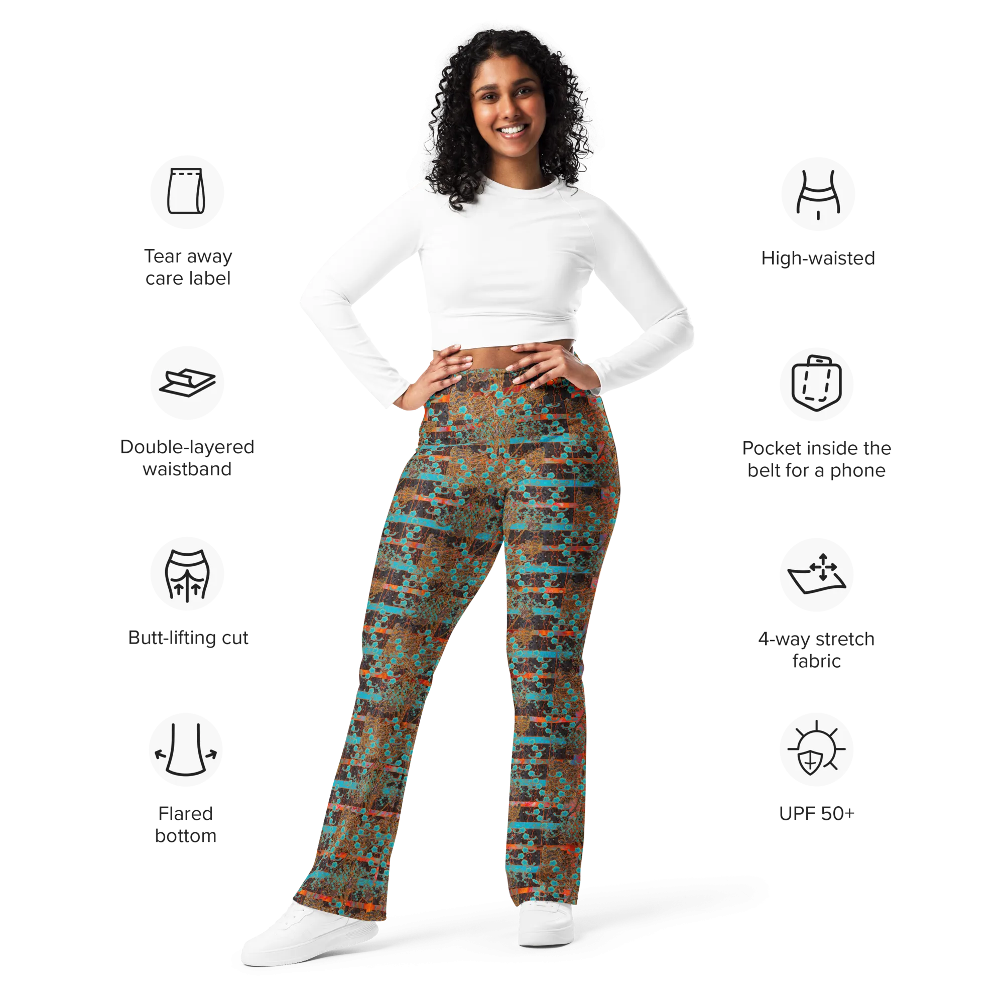 Flare Leggings (Her/Muliebris)(Tree Link WindSong Flower) RJSTH@Fabric#12 RJSTHW2024 RJS
