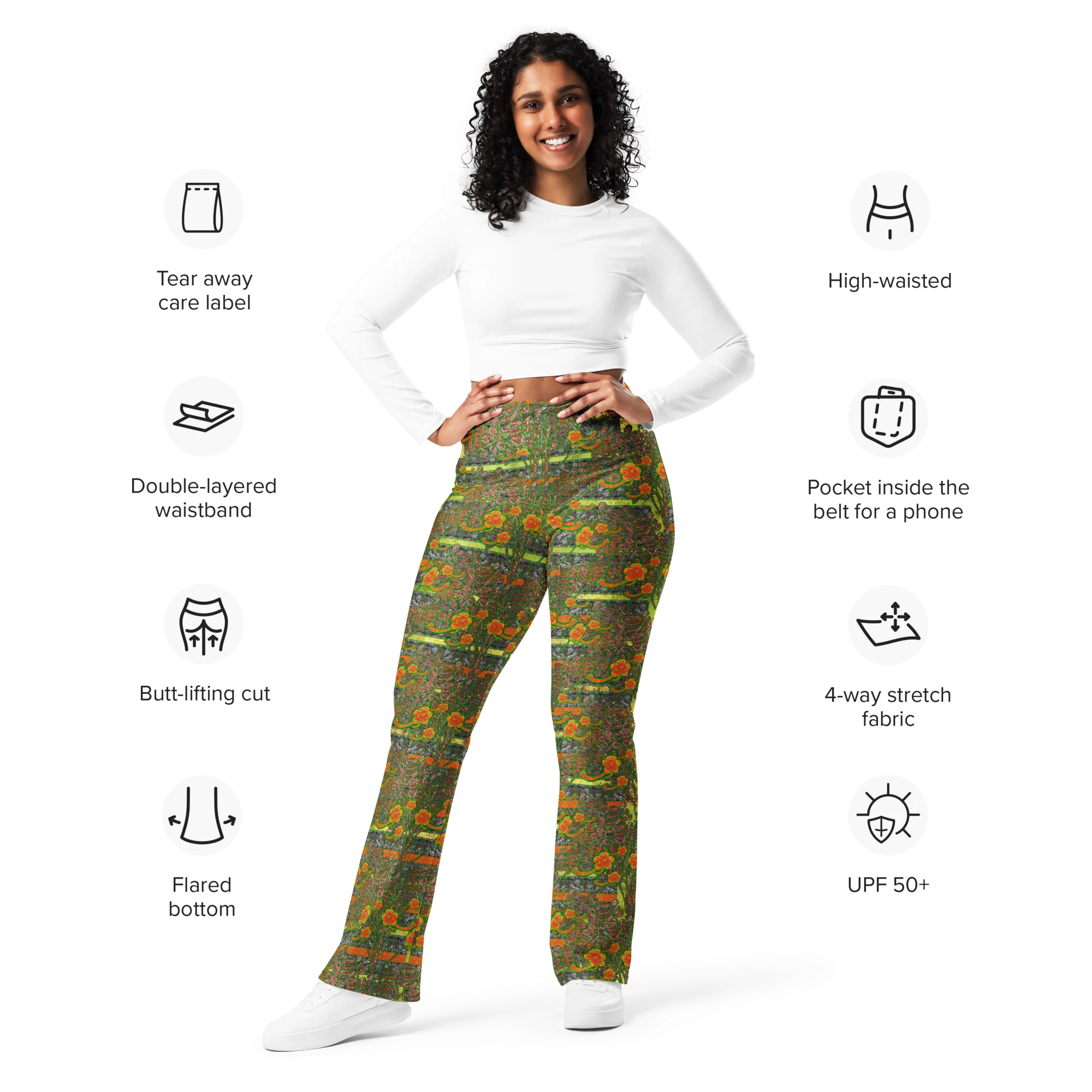 Flare Leggings (Her/Muliebris)(Tree Link WindSong Flower) RJSTH@Fabric#2 RJSTHW2024 RJS